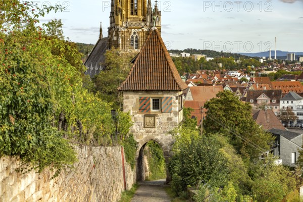 Neckarhaldentor city gate in Esslingen am Neckar, Baden-Württemberg, Germany, Europe