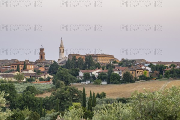 Pienza, Val d'Orcia, Tuscany, Province of Siena, Italy, Europe