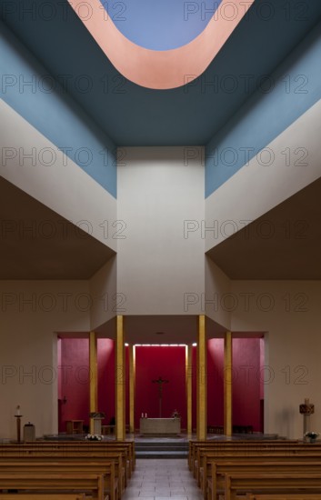 Wilhelm Ulrich 1929-1930, View to the altar, St., Sankt, Saint