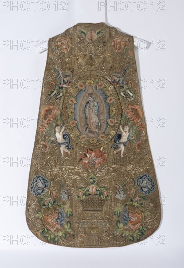 Chasuble with the Madonna of Guadalupe, 1756, Goldsmith's art and textile art from the 16th to the