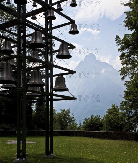 Carillon from 2001 on the terrace above the Tell Chapel, Carillon, St., Sankt, Saint