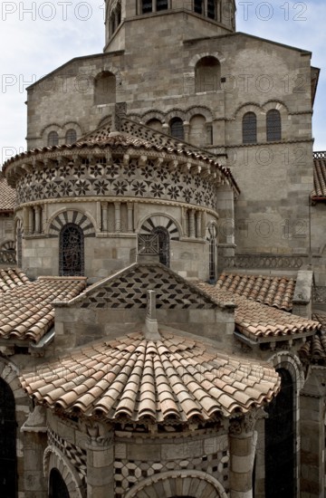 Roofscape, eastern parts from half height from the east, St., Sankt, Saint