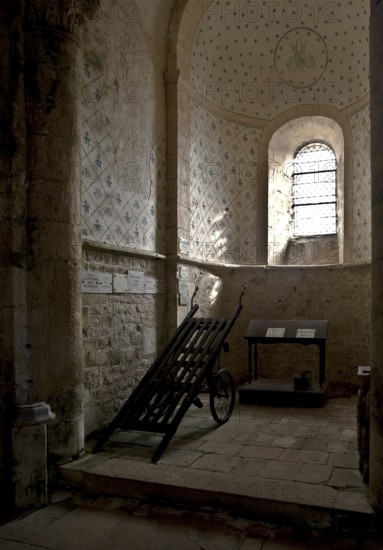 Saint Blaise village church, The Romanesque church was built in the 12th century in the style of