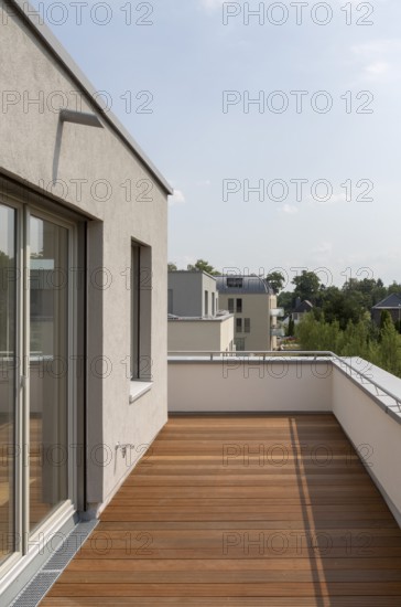 Krefeld, Rott housing estate, Reymann Architekten 2018, house no. 6, roof terrace