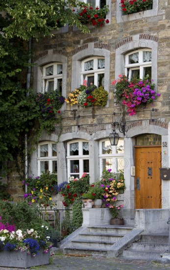Baroque house façade with bluestone staircase