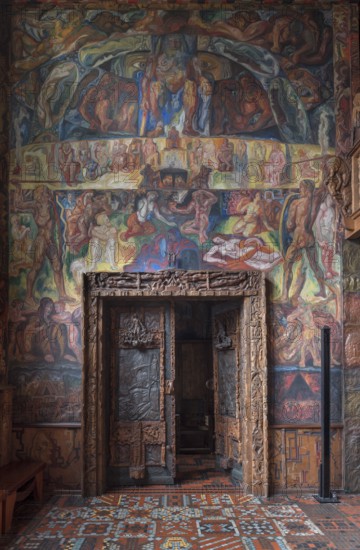 Jesteburg, Kunststätte Bossard, studio house, built 1912-1914 by Johann Michael Bossard, Edda Hall,