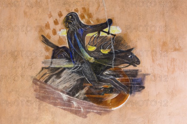 Frescoes by Peter Hecker, Apocalyptic Horseman, St., Saint, Saint