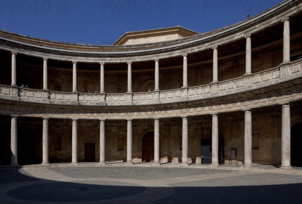 Palace of Charles V, begun in 1526, inner courtyard