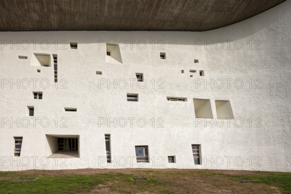 Ronchamp, Chapelle Notre-Dame-du-Haut de Ronchamp, built 1950-1955 by Le Corbusier