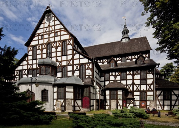 Protestant Church of Peace, partial view from the south, built 1656-57, largest half-timbered
