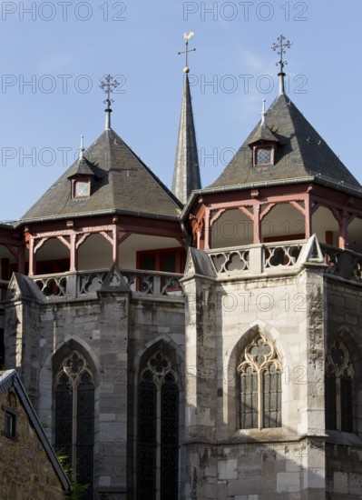 View from the north-east of the galleries of the northern aisles, St., Sankt, Saint