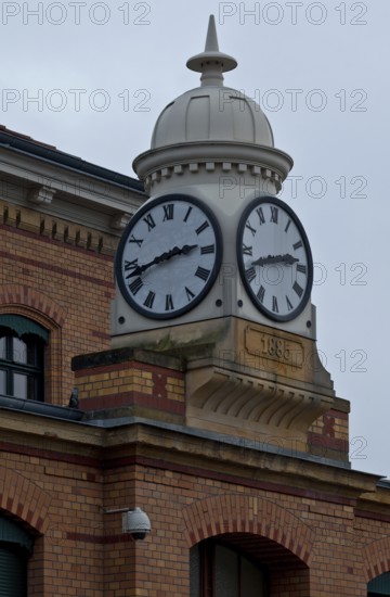 Clock on the administration building, dated 1885