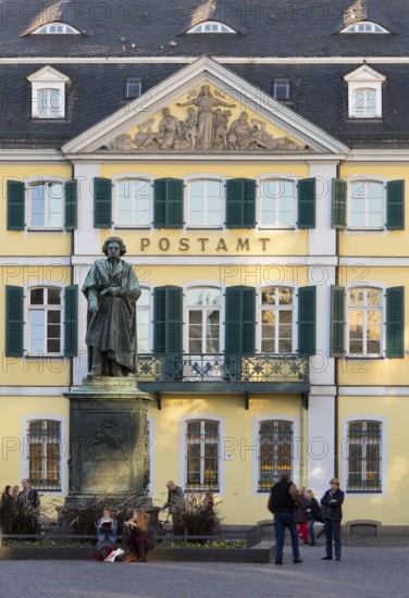 Beethoven monument in front of the post office
