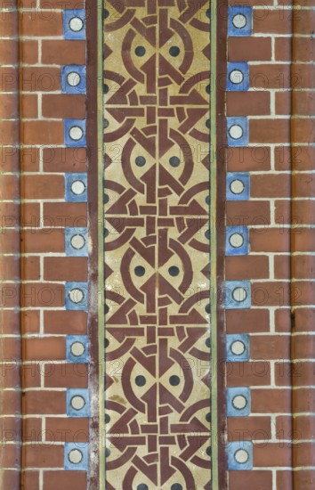 Berlin Prenzlauer Berg, Immanuelkirche, wall painting on a pillar