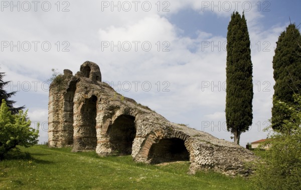 Roman water conduit, siphon ramp from the south-east
