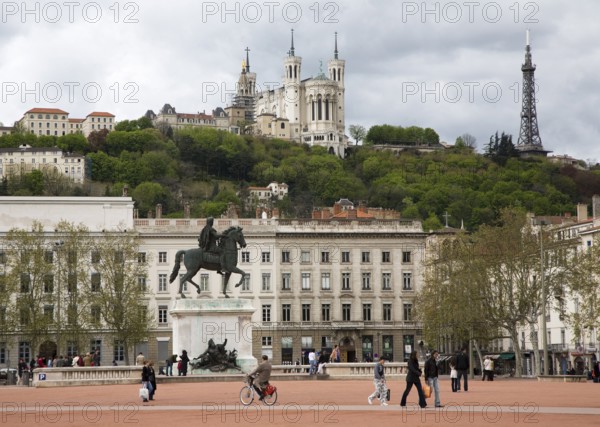 Above the Basilica of Notre-Dame de Fourvière, St., Saint, Saint