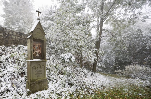 Station of the Way of the Cross in the forest, St., Saint, Saint