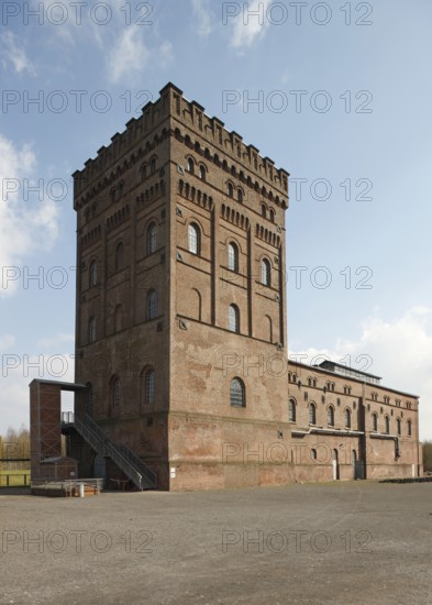 Malakow tower above shaft 1 and the attached hoisting machine building