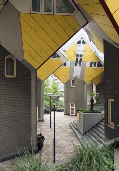 Rotterdam, cube houses at the old harbour