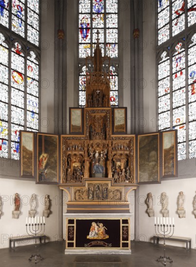 Marian altar in the high choir, 1510/1515 by Henrik Douvermann and Jakob Dericks, Gesamt, St.,