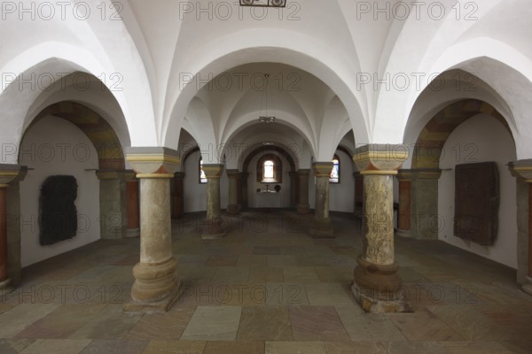 Crypt, view to the east Church of St., Church of St., St., St., Saint