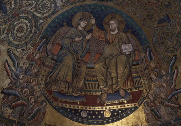 Rome, Roma, Santa Maria Maggiore, apse mosaic by Jacopo Torriti, 13th century
