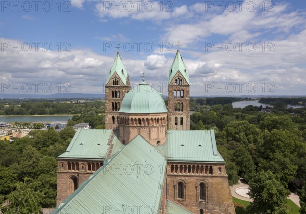 Speyer, Cathedral Church of St Mary and St Stephen, Speyer Cathedral, Imperial Cathedral, view from