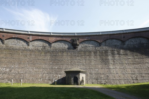 Germany's first drinking water dam, 1891, dam wall