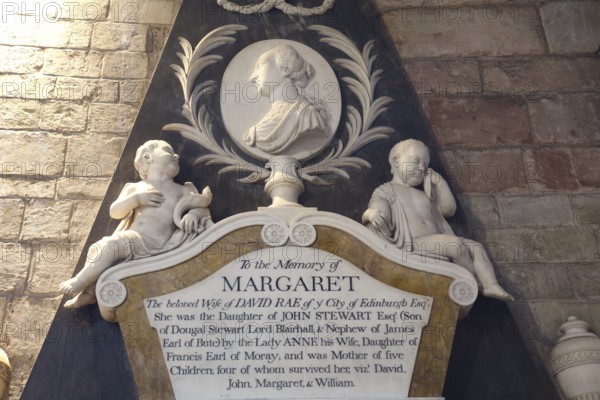 Tomb (Margaret Rae) in the Lady Chapel, Angel, St., Saint, Saint