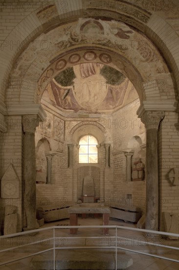 East apse with wall and ceiling paintings, St., Sankt, Saint