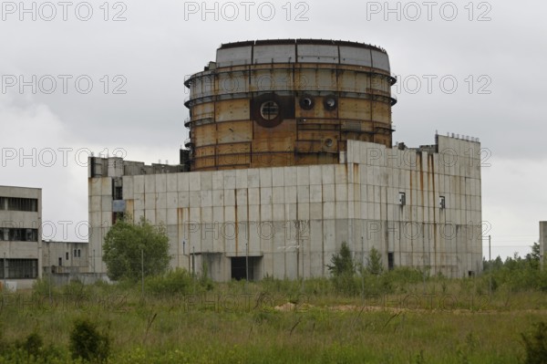 Ruin of the nuclear power plant