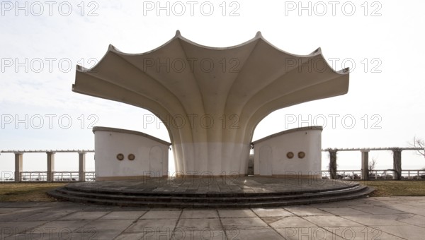 Music pavilion 1987 by Ulrich Müther (1934-2007), view from north-west