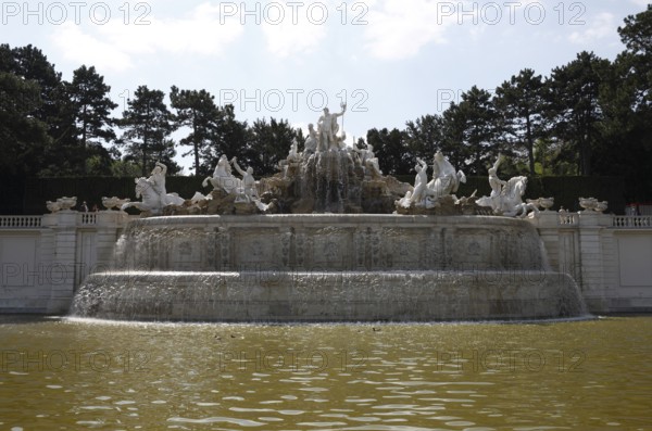 Neptune Fountain, by Johann Ferdinand Hetzendorf von Hohenberg 1777-1780