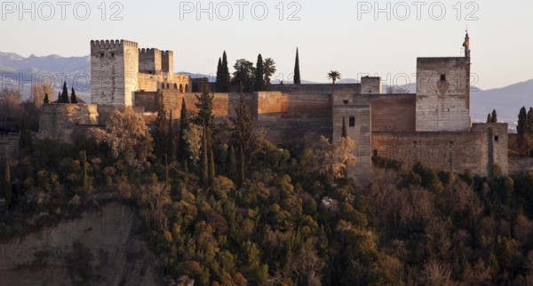 Alcazaba fortress from the north-west