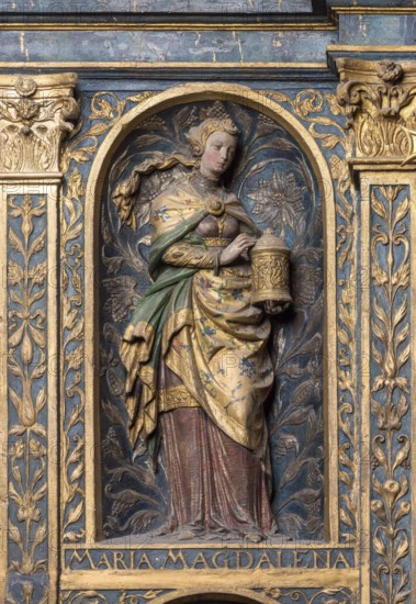 Brauweiler near Pulheim, St Nicholas Abbey Church, south transept, Antonius altar from 1552, Mary