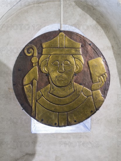 Constance, Minster, Romanesque gold disc in the crypt, Konrad disc