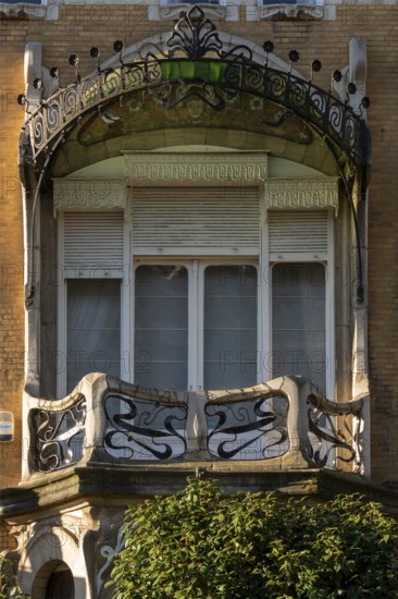 Antwerp, Art Nouveau houses in the Cogels Osylei, De Roos House, built around 1898 by Jules