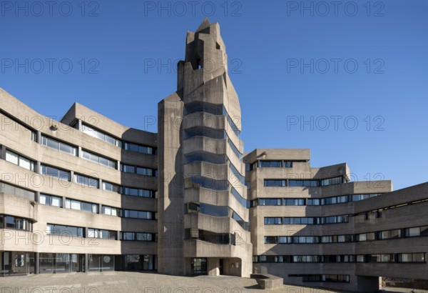 Bergisch-Gladbach, district of Bensberg, town hall, built 1964-1969 by Gottfried B?hm on the ground
