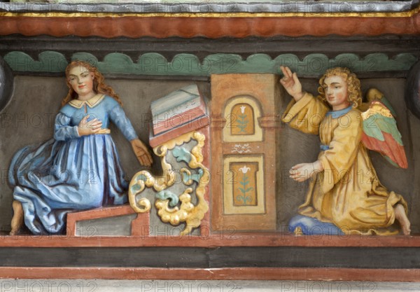 Altar from 1667, Annunciation, St., Saint, Saint