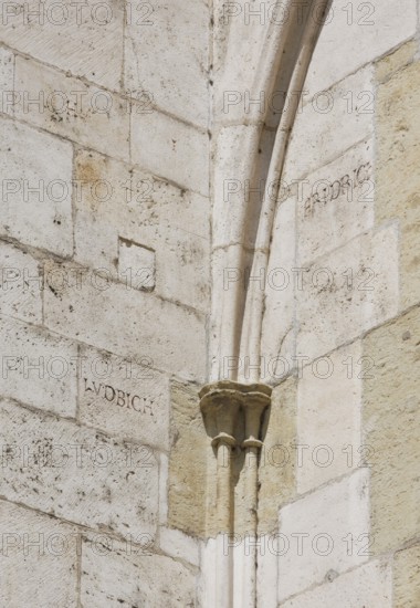 Master Ludwig inscription on the south side, St., Sankt, Saint