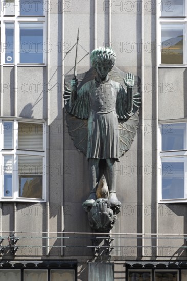 Built 1903-1905 by Josef Plecnik, Archangel Michael by Ferdinand Andri