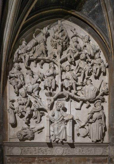 Chaumont, Basilica of St-Jean-Baptiste, 16th century Jesse Tree
