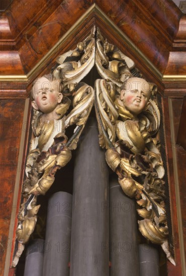 Creutzburg organ from 1735, St., Sankt, Saint