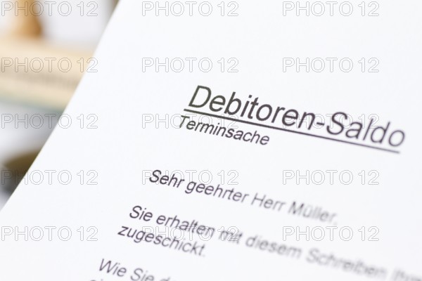 Debtor balance, personal insolvency, bankruptcy, ruin, money problems