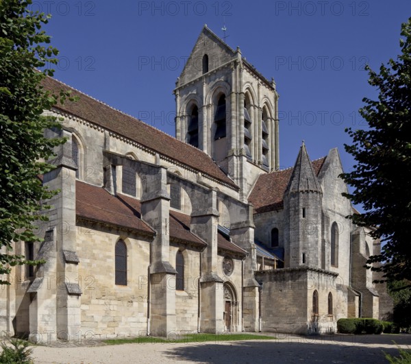 View from the south-west, motif of one of Vincent van Gogh's last paintings 1890, St., Sankt, Saint