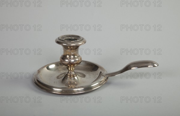Hand candlestick (Bugia), 1850, Goldsmith's art and textile art from the 16th to the 20th century,