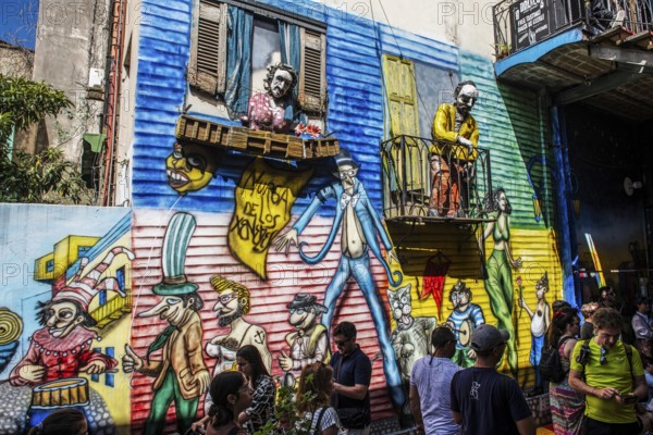 Graffiti at El Caminito, La Boca, Buenos Aires, Argentina, South America