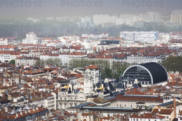 Lyon, view from Fourvière hill to the east