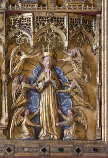 Right wing with Marian coronation, St., Saint, Saint