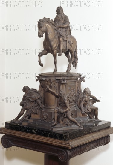 Spindlhof Palace, equestrian statue of Elector Frederick William of Prussia Bronze from the art